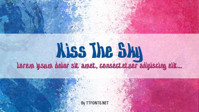 Kiss The Sky example